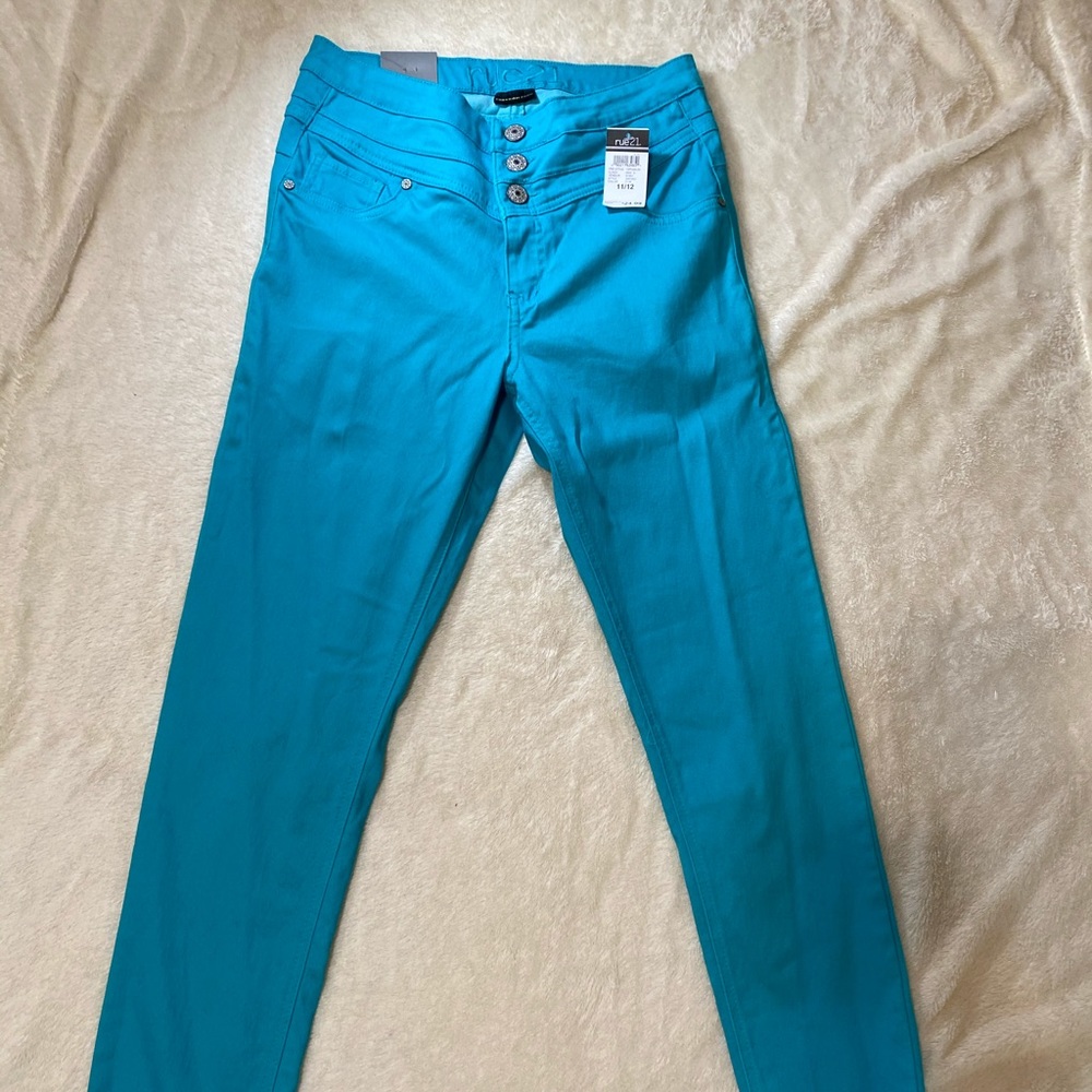 Freedom Flex Rue 21 Jeggings High Waisted Turqoise